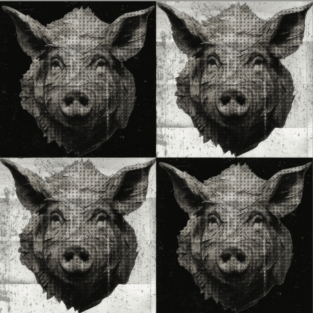 LindseyKelley - Pig Wallpaper - Benton Lane Home - Benton Lane