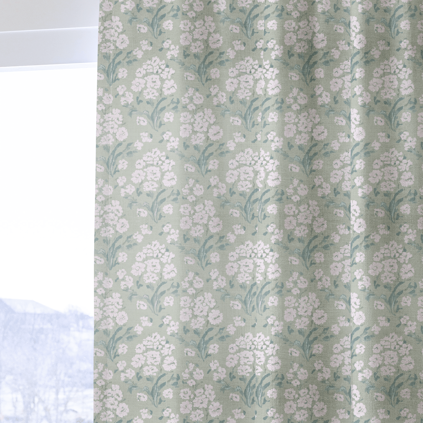 Linen Bloom - Drapery - Benton Lane Home - Lemon Park