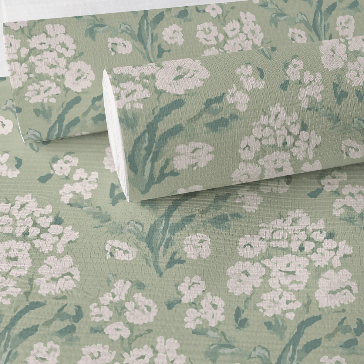 Linen Bloom Faux Grasscloth Wallpaper - Benton Lane Home - Lemon Park