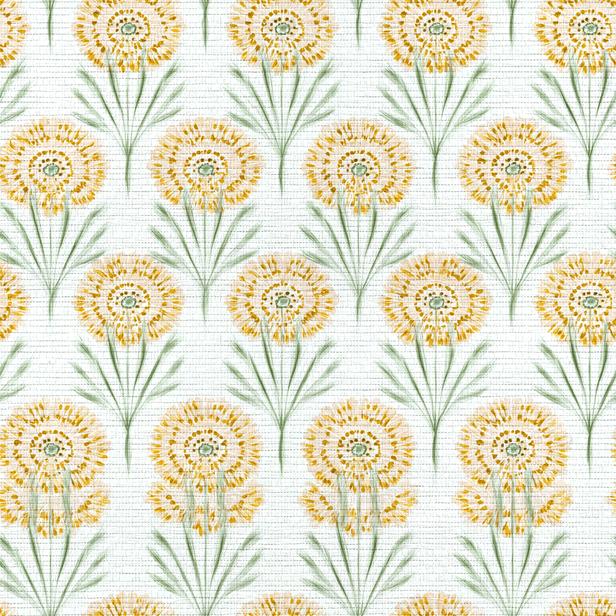Linen Gold Faux Grasscloth Wallpaper - Lemon Park