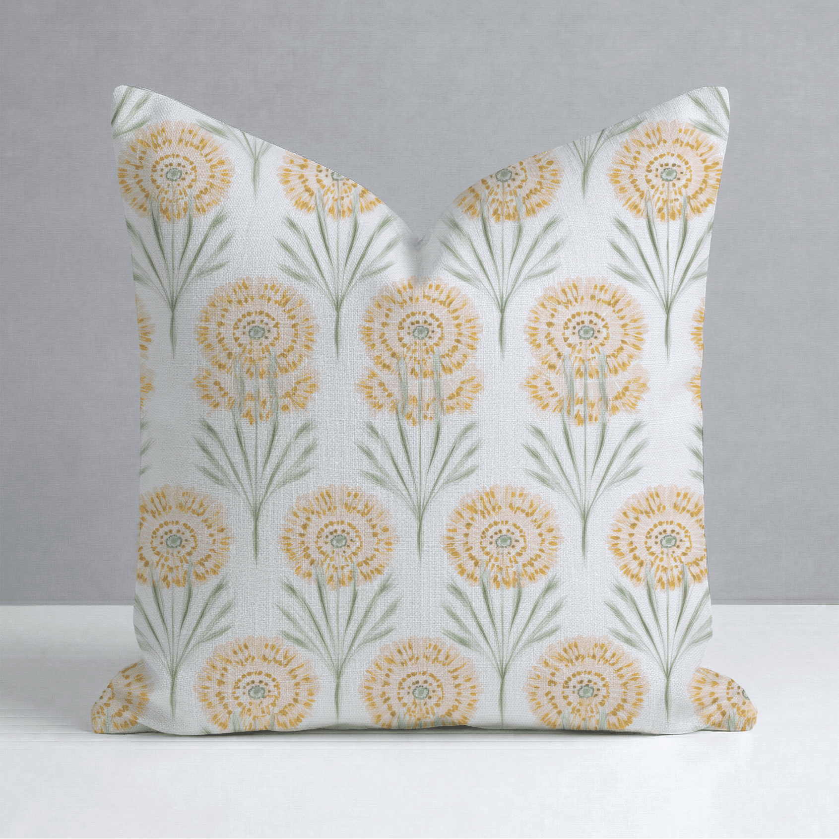 Linen Gold Throw Pillow - Benton Lane Home - Lemon Park