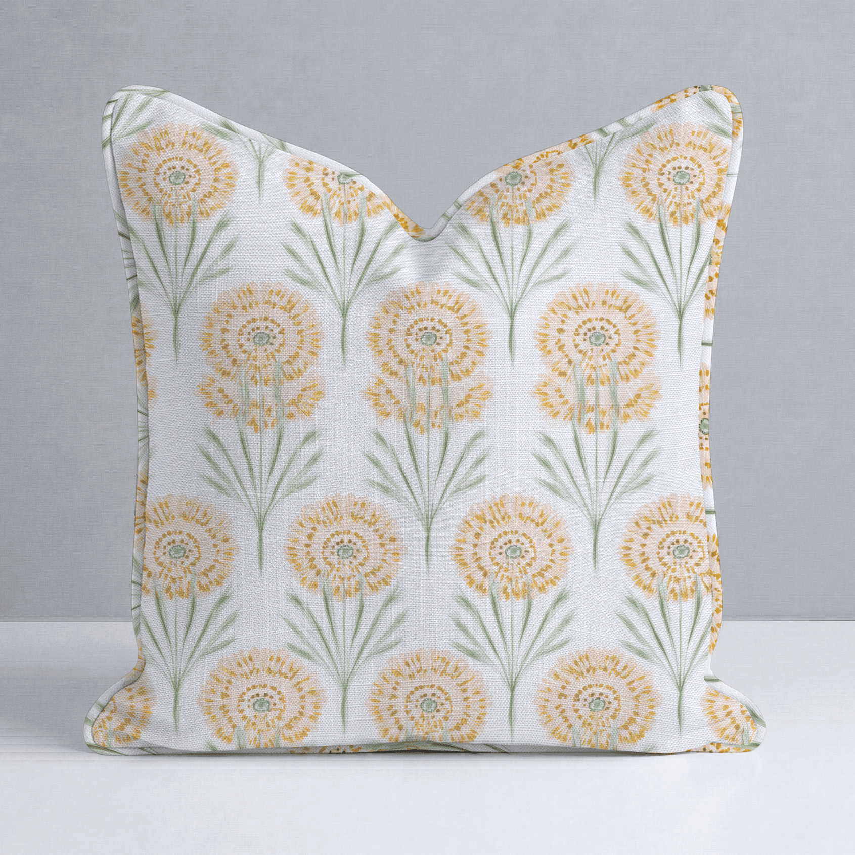 Linen Gold Throw Pillow - Benton Lane Home - Lemon Park