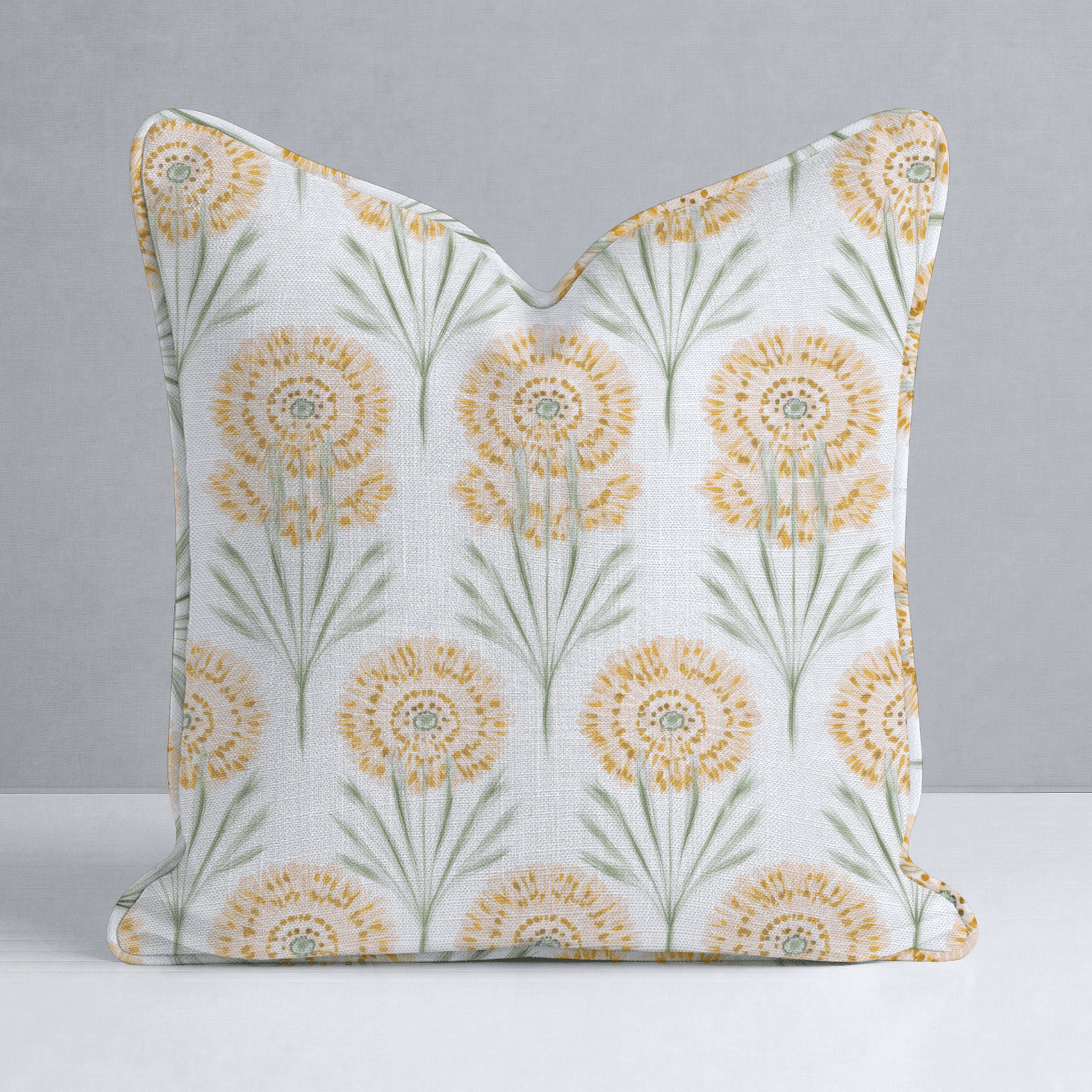 Linen Gold Throw Pillow - Benton Lane Home - Lemon Park