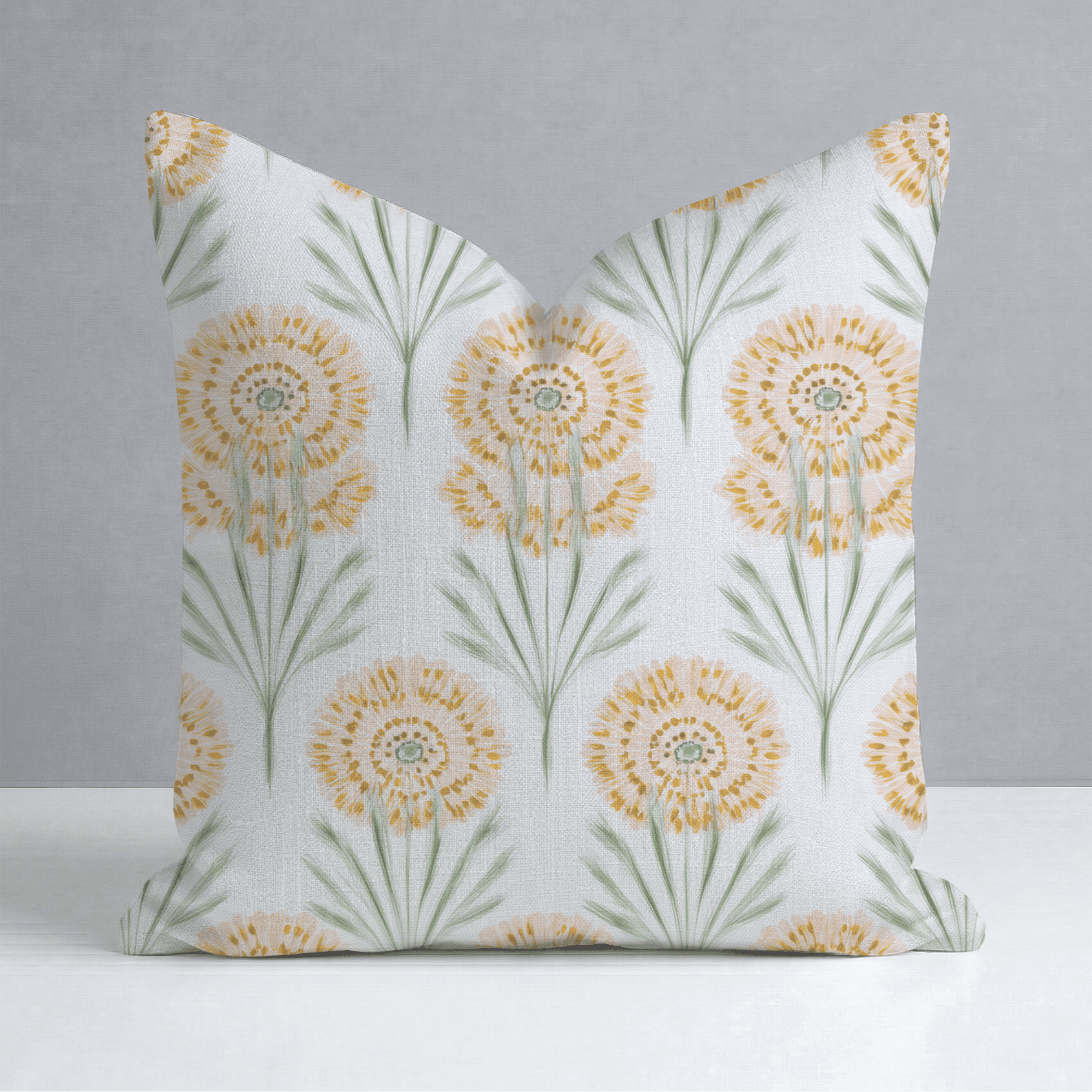 Linen Gold Throw Pillow - Benton Lane Home - Lemon Park