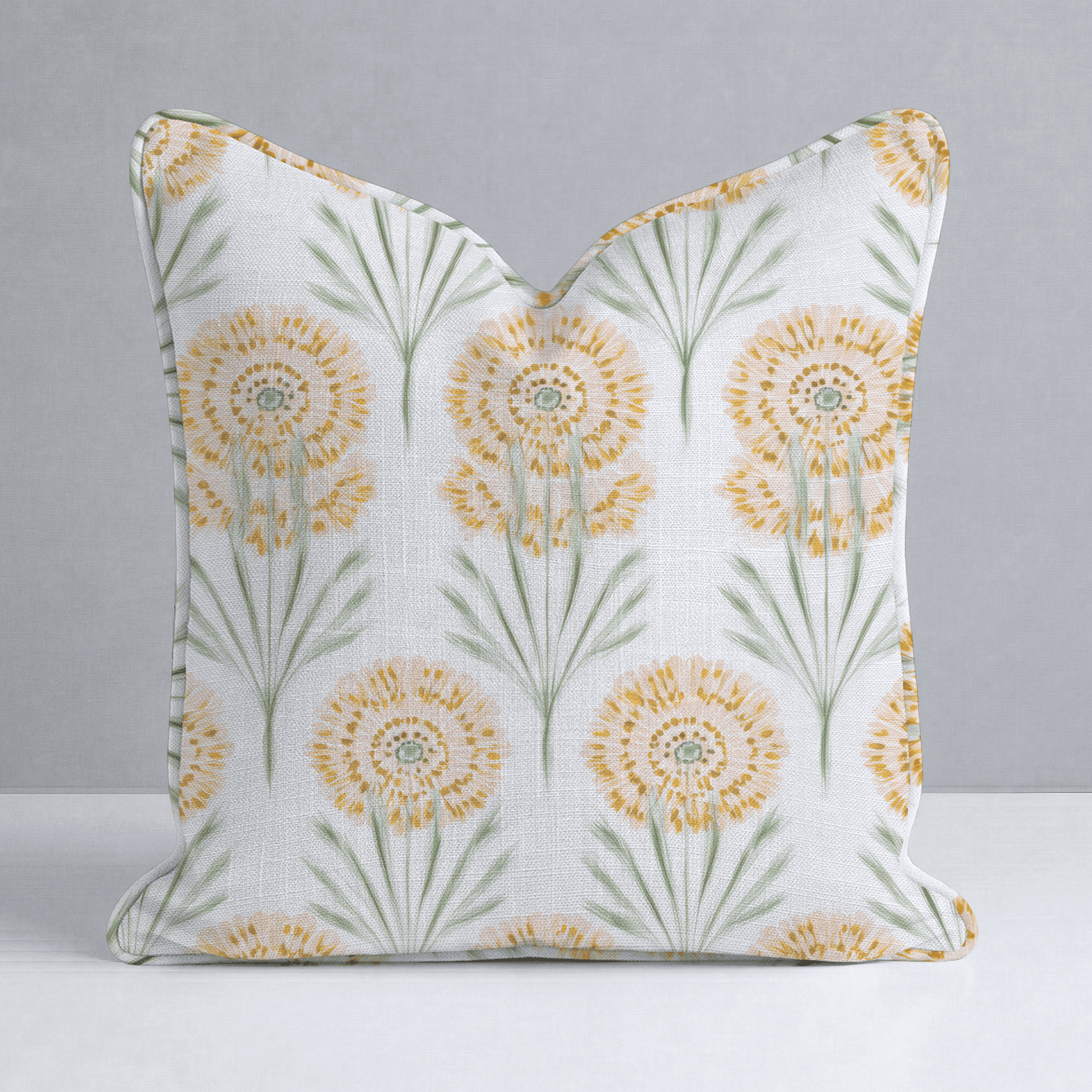 Linen Gold Throw Pillow - Benton Lane Home - Lemon Park