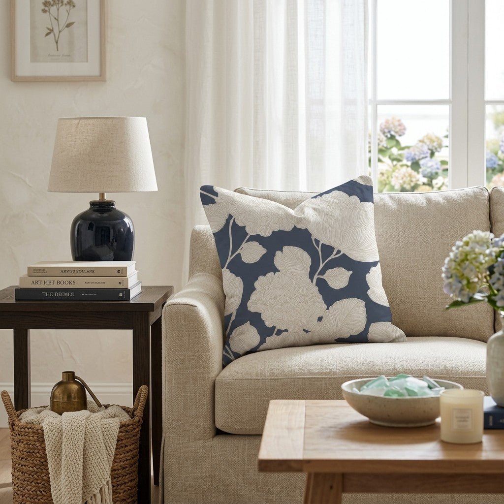 Linen Sketch Throw Pillow - Benton Lane Home - Hillcroft Home