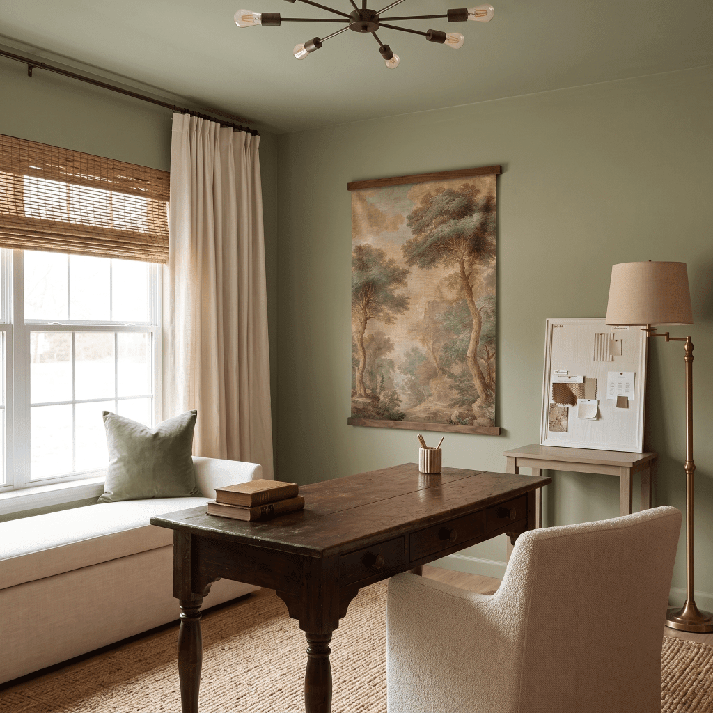 Linen Treeline - Tapestry - Benton Lane Home - Painted Paper