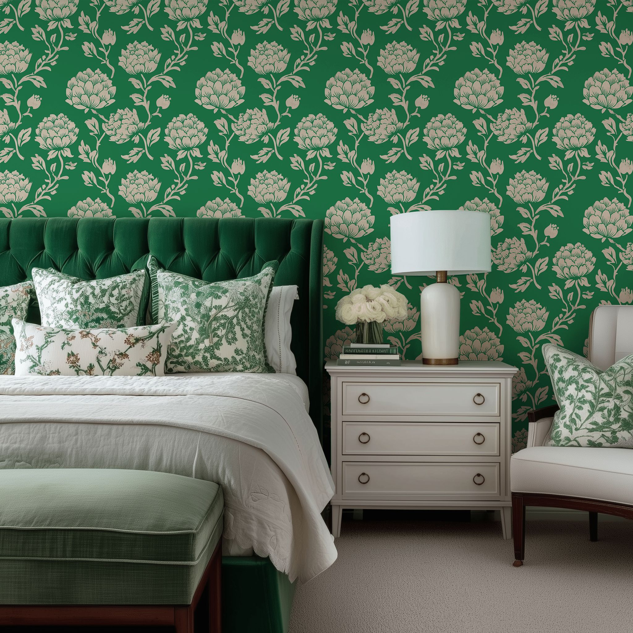 Linnea Wallpaper - Painted Paper