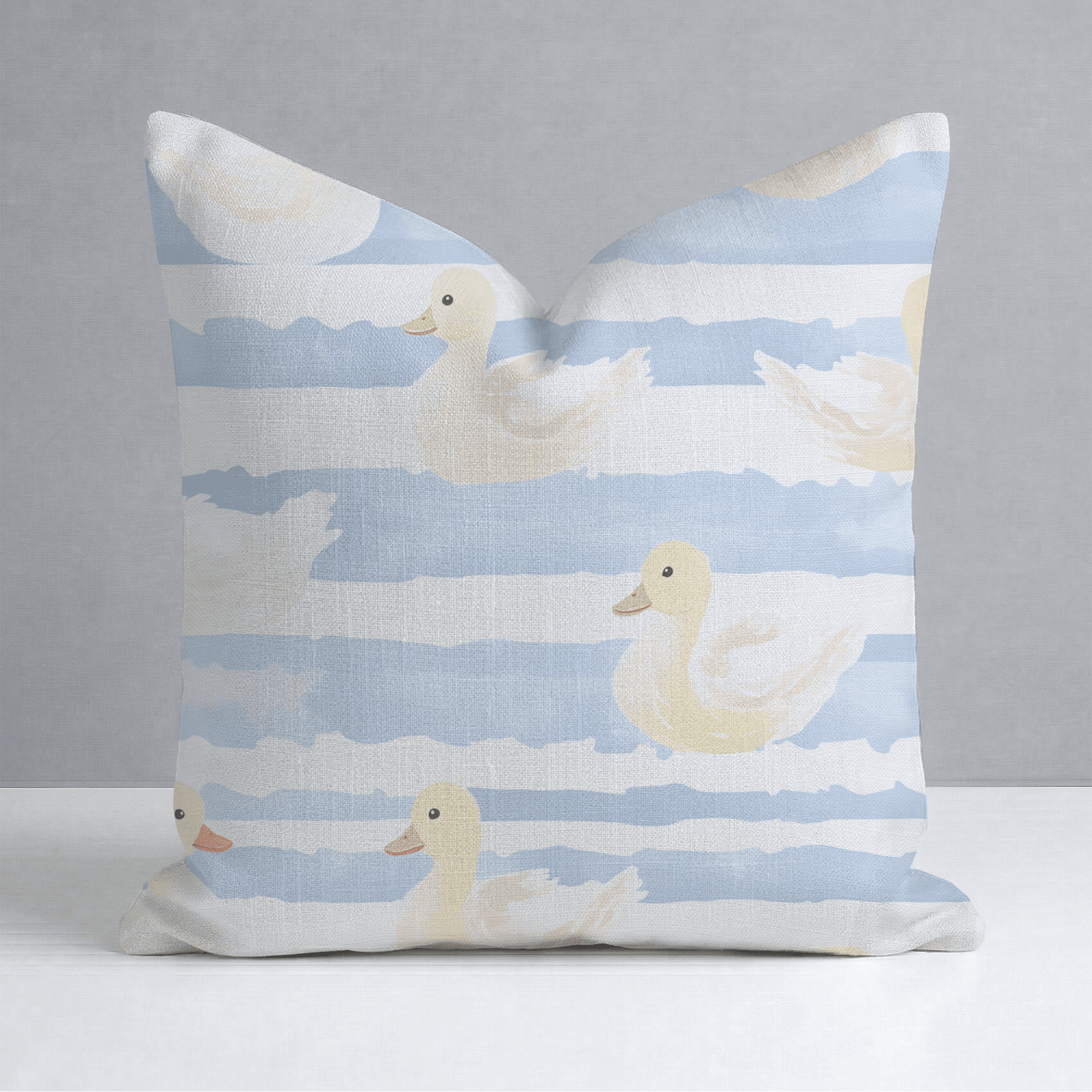 Little Ducklings Throw Pillow - Benton Lane Home - Lemon Park