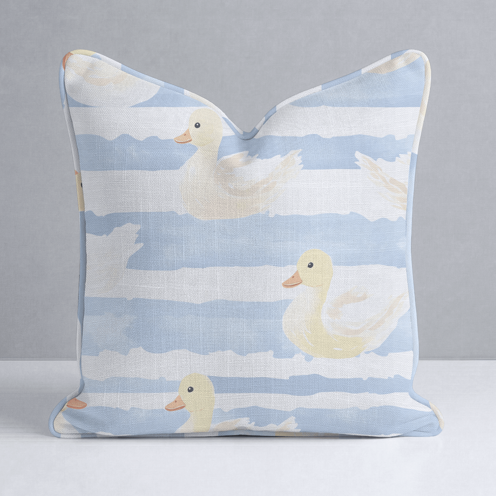 Little Ducklings Throw Pillow - Benton Lane Home - Lemon Park