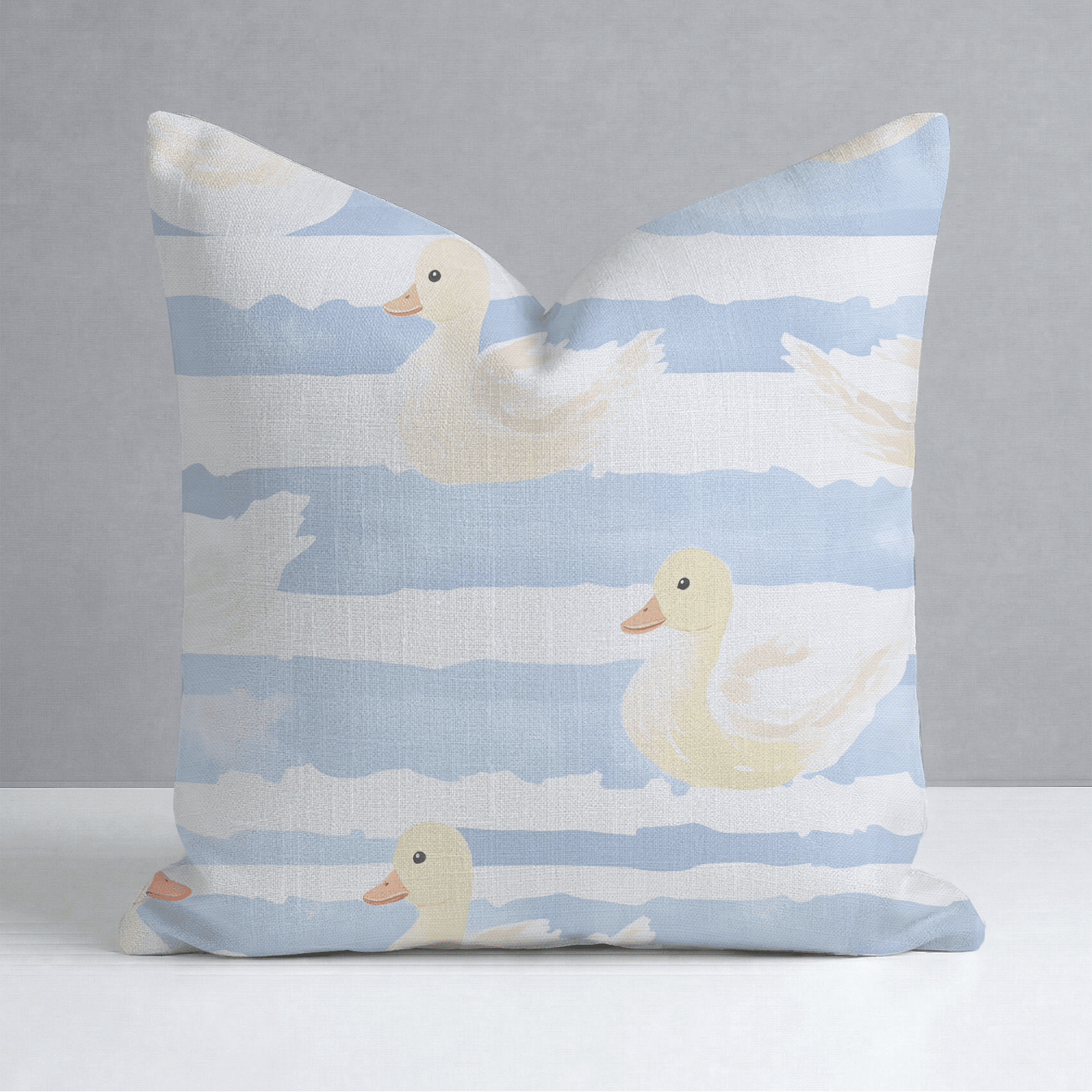 Little Ducklings Throw Pillow - Benton Lane Home - Lemon Park