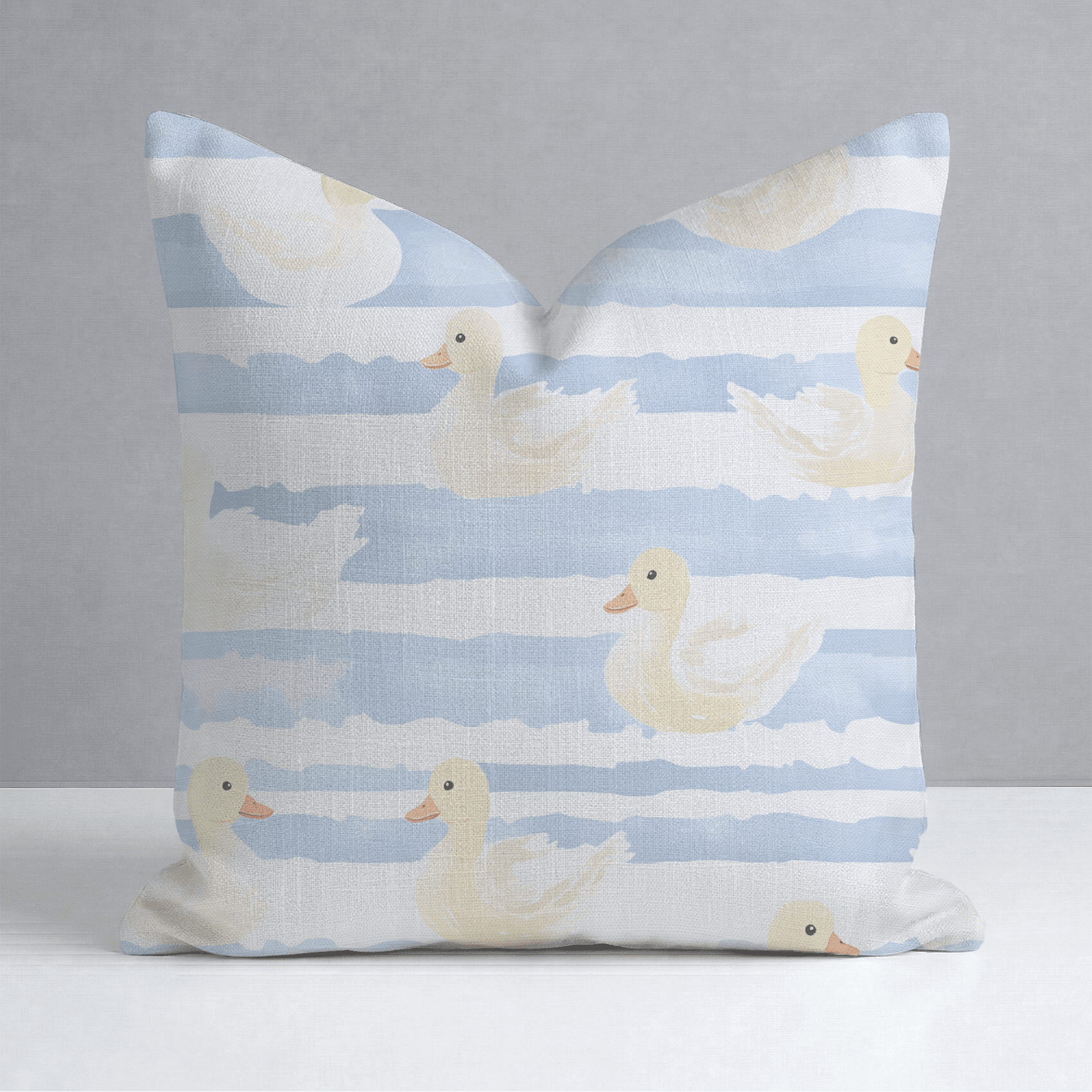 Little Ducklings Throw Pillow - Benton Lane Home - Lemon Park