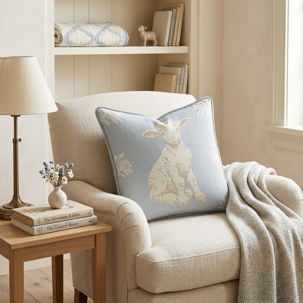 Little Lamb Throw Pillow - Benton Lane Home - Hillcroft Home