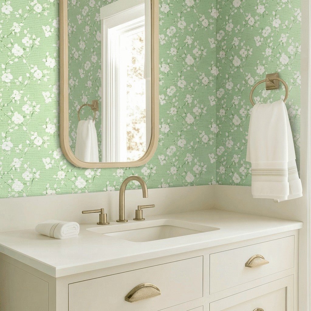 Lola Faux Grasscloth Wallpaper - Benton Lane Home - Lemon Park