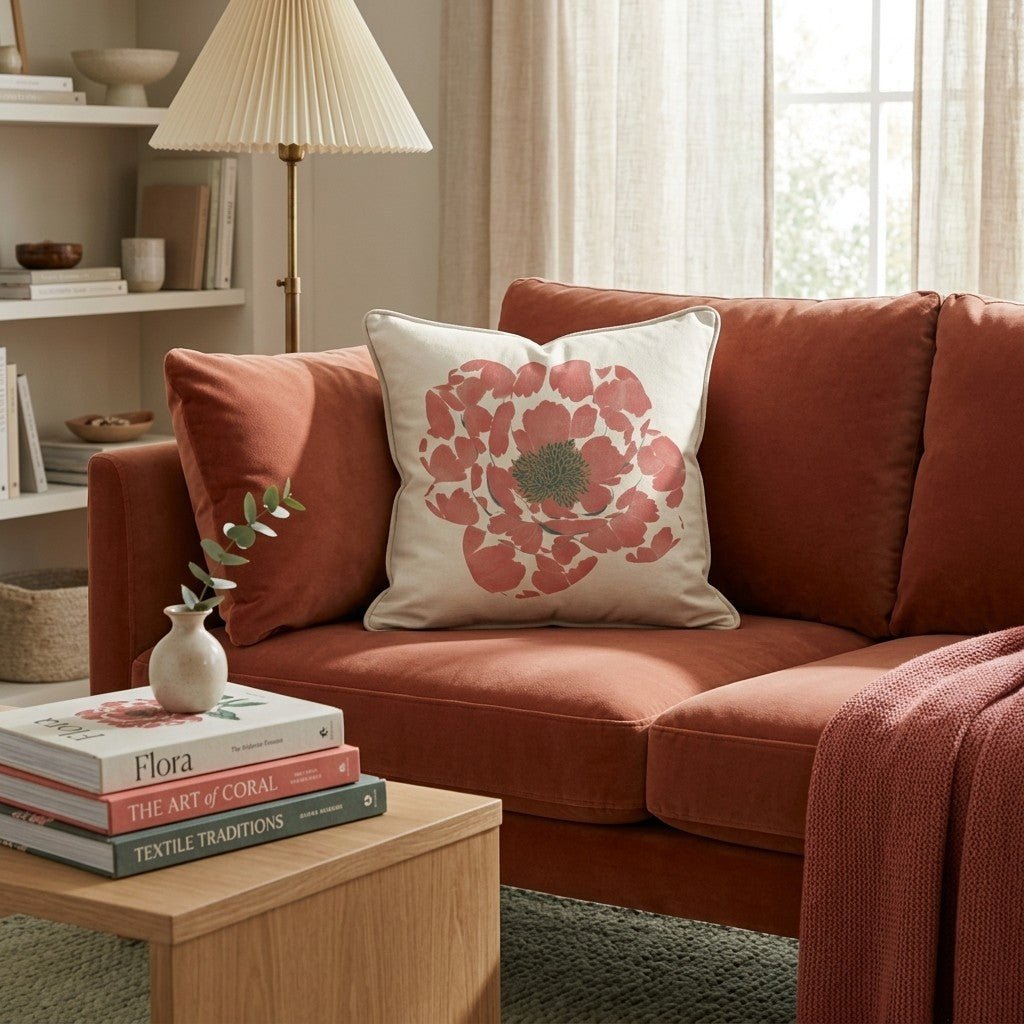 Lone Floral Throw Pillow - Benton Lane Home - Hillcroft Home