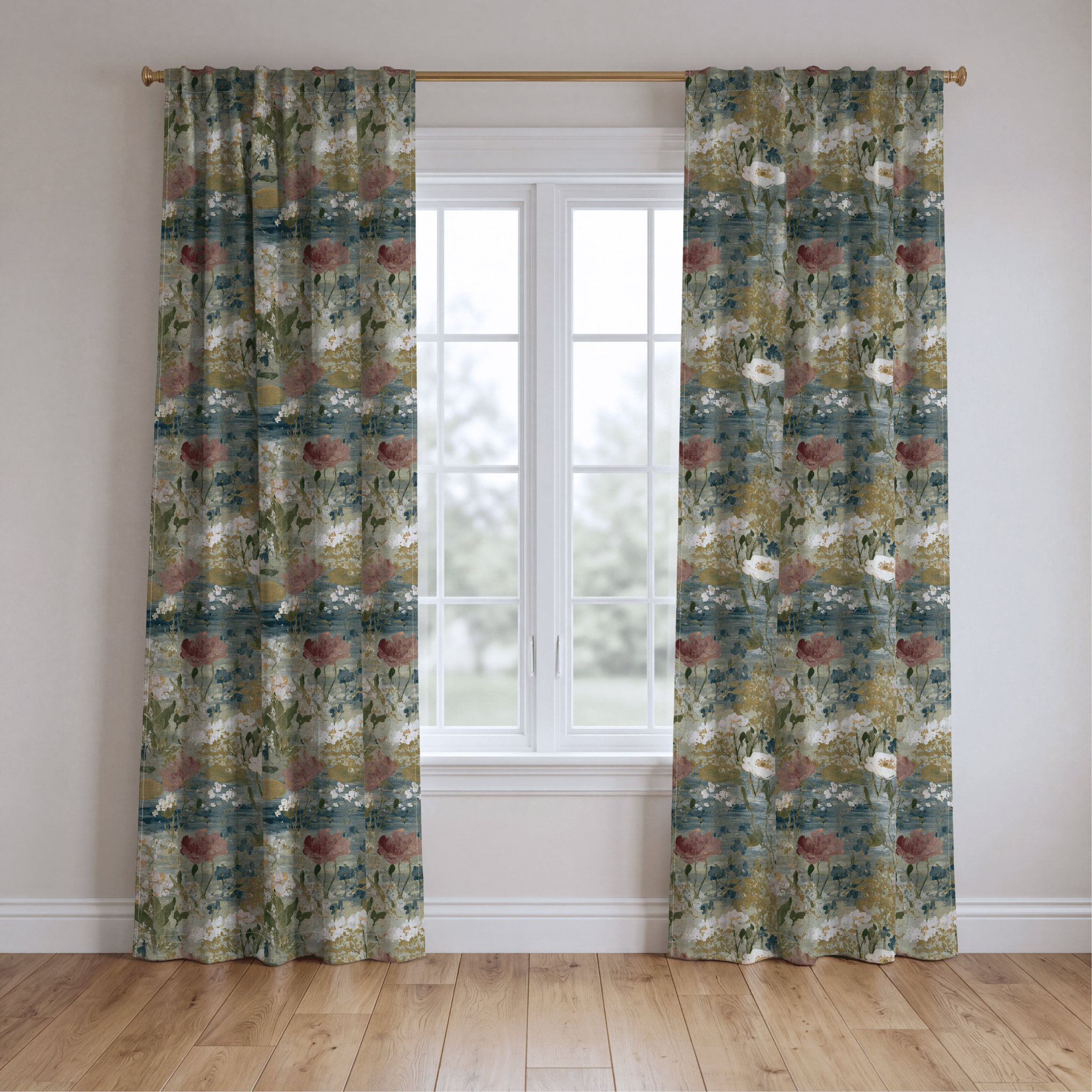 Loose Stems - Drapery - Benton Lane Home - Lemon Park