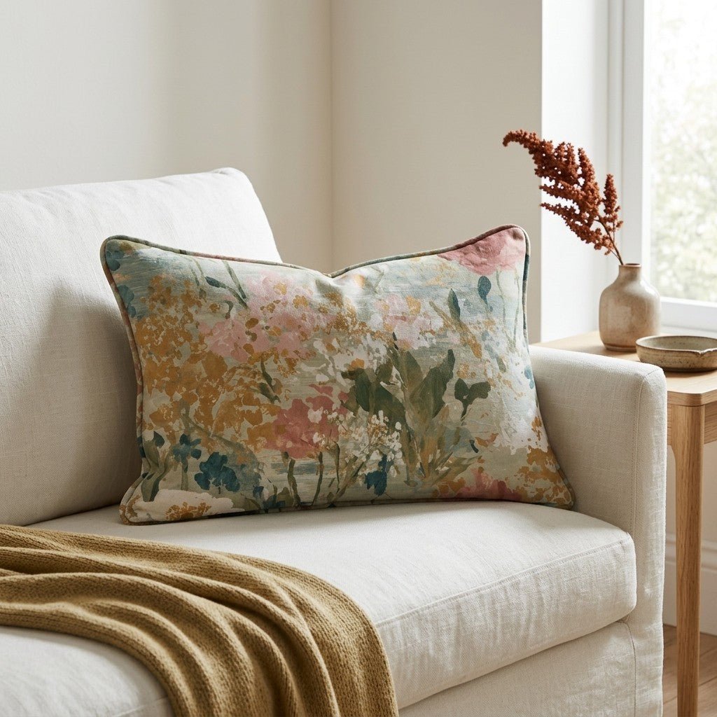Loose Stems Throw Pillow - Benton Lane Home - Lemon Park