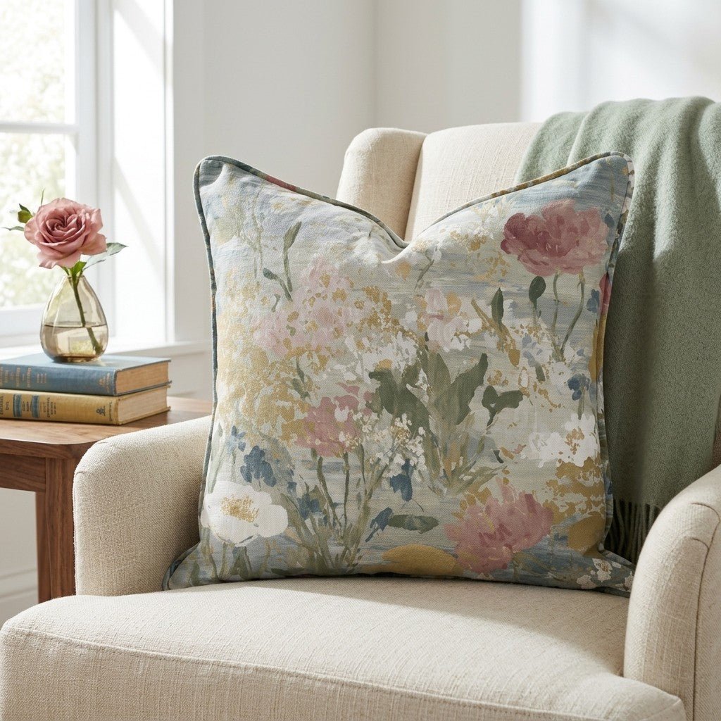 Loose Stems Throw Pillow - Benton Lane Home - Lemon Park