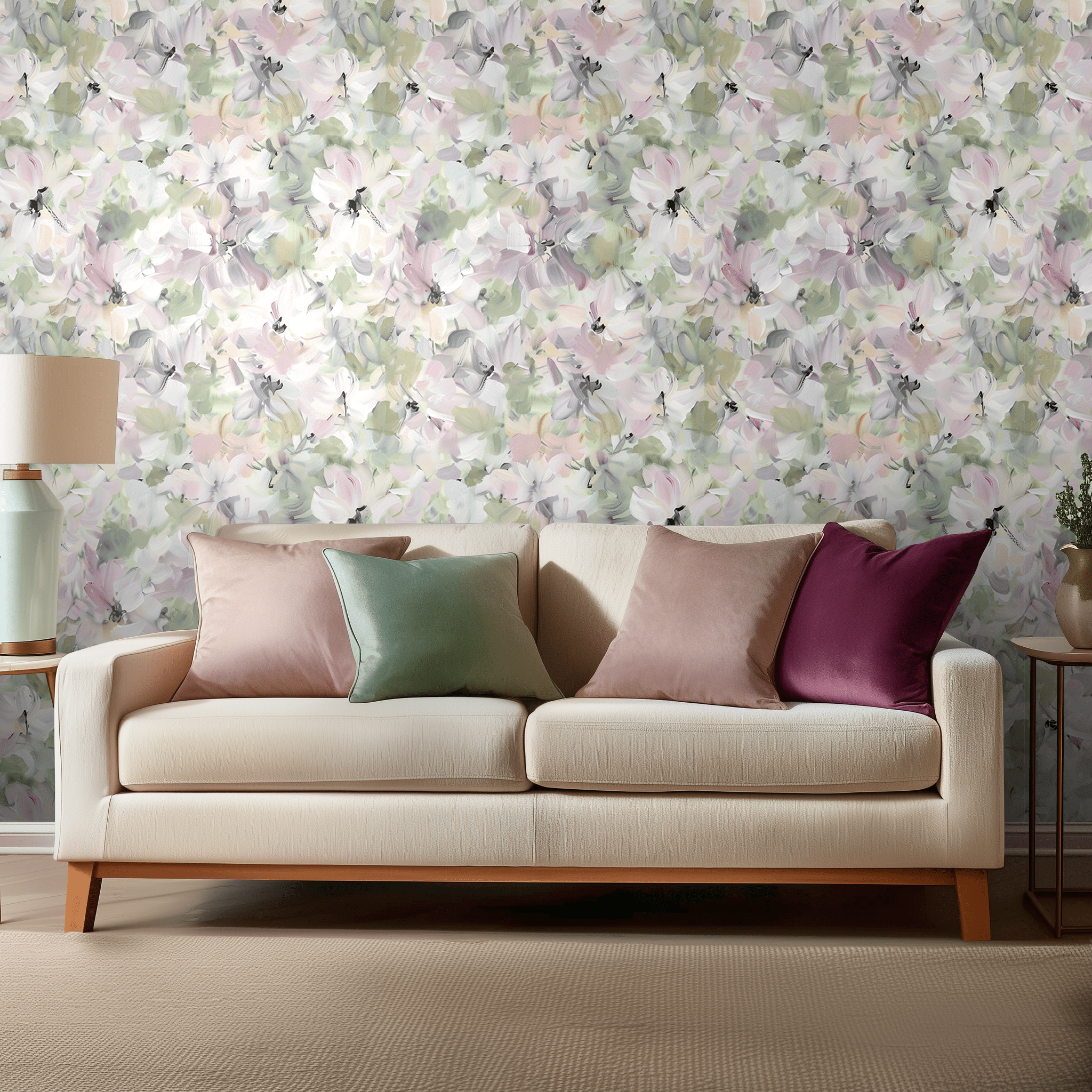 Louanne Wallpaper - Painted Paper