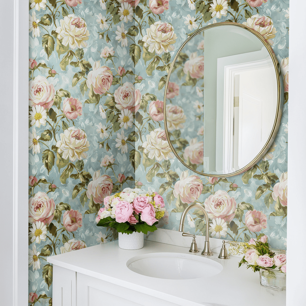 Louisa Floral Wallpaper - Benton Lane Home - Painted Paper