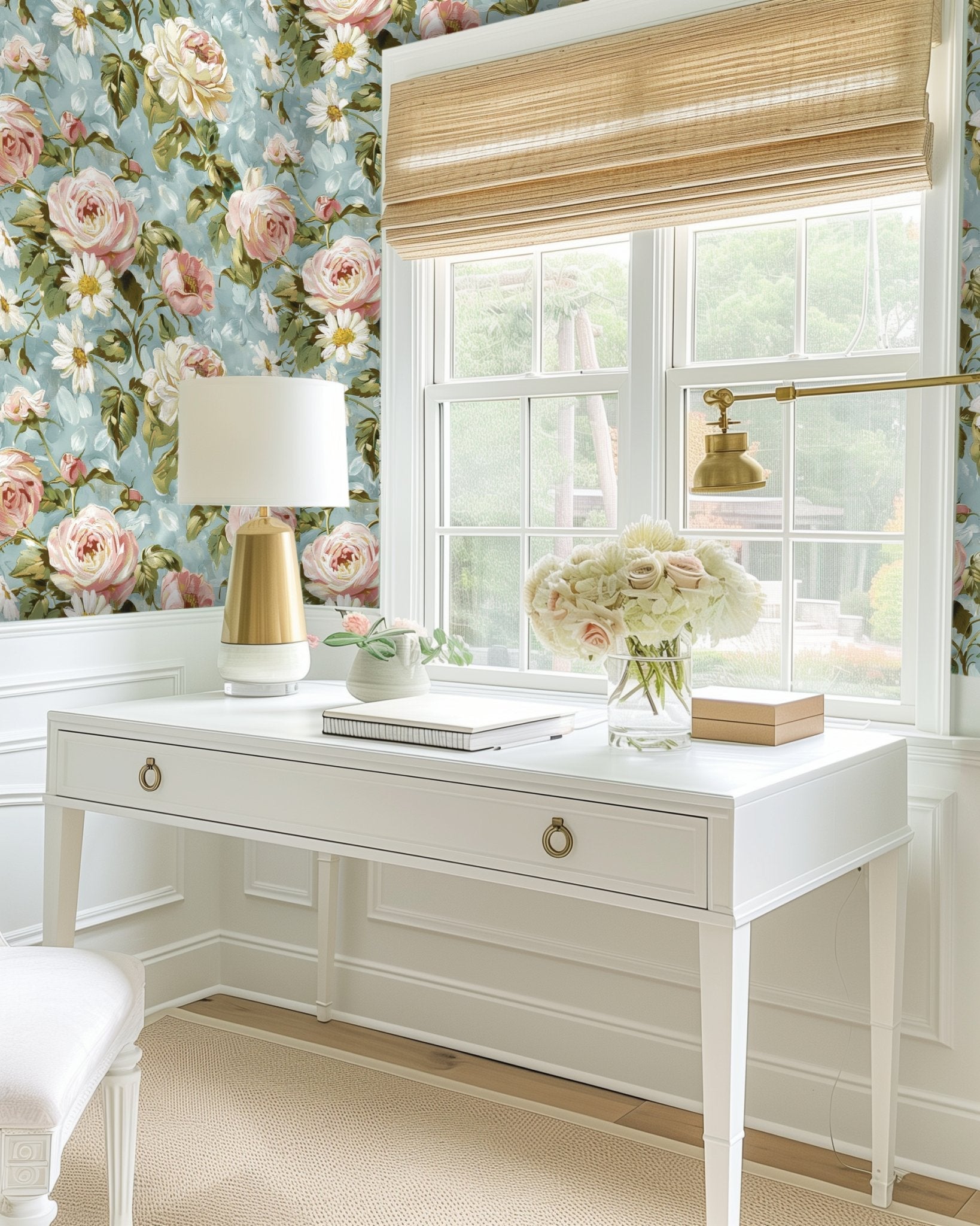 Louisa Floral Wallpaper - Painted Paper