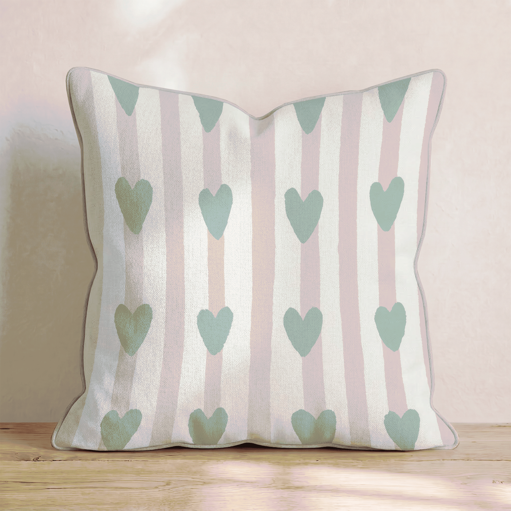 Love and Stripes Throw Pillow - Benton Lane Home - Hillcroft Home