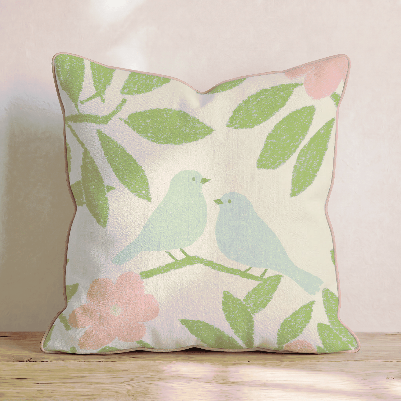 Love Birds Throw Pillow - Benton Lane Home - Hillcroft Home