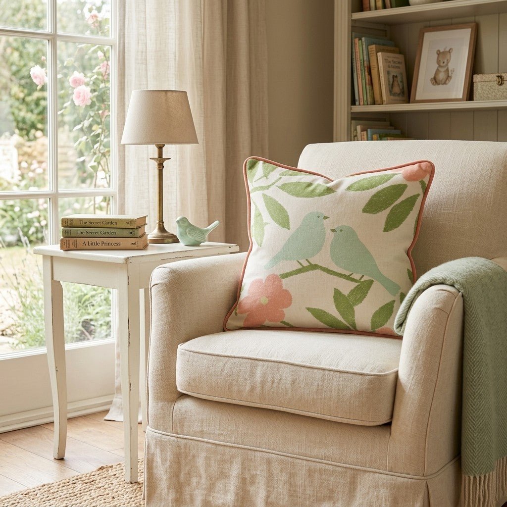 Love Birds Throw Pillow - Benton Lane Home - Hillcroft Home