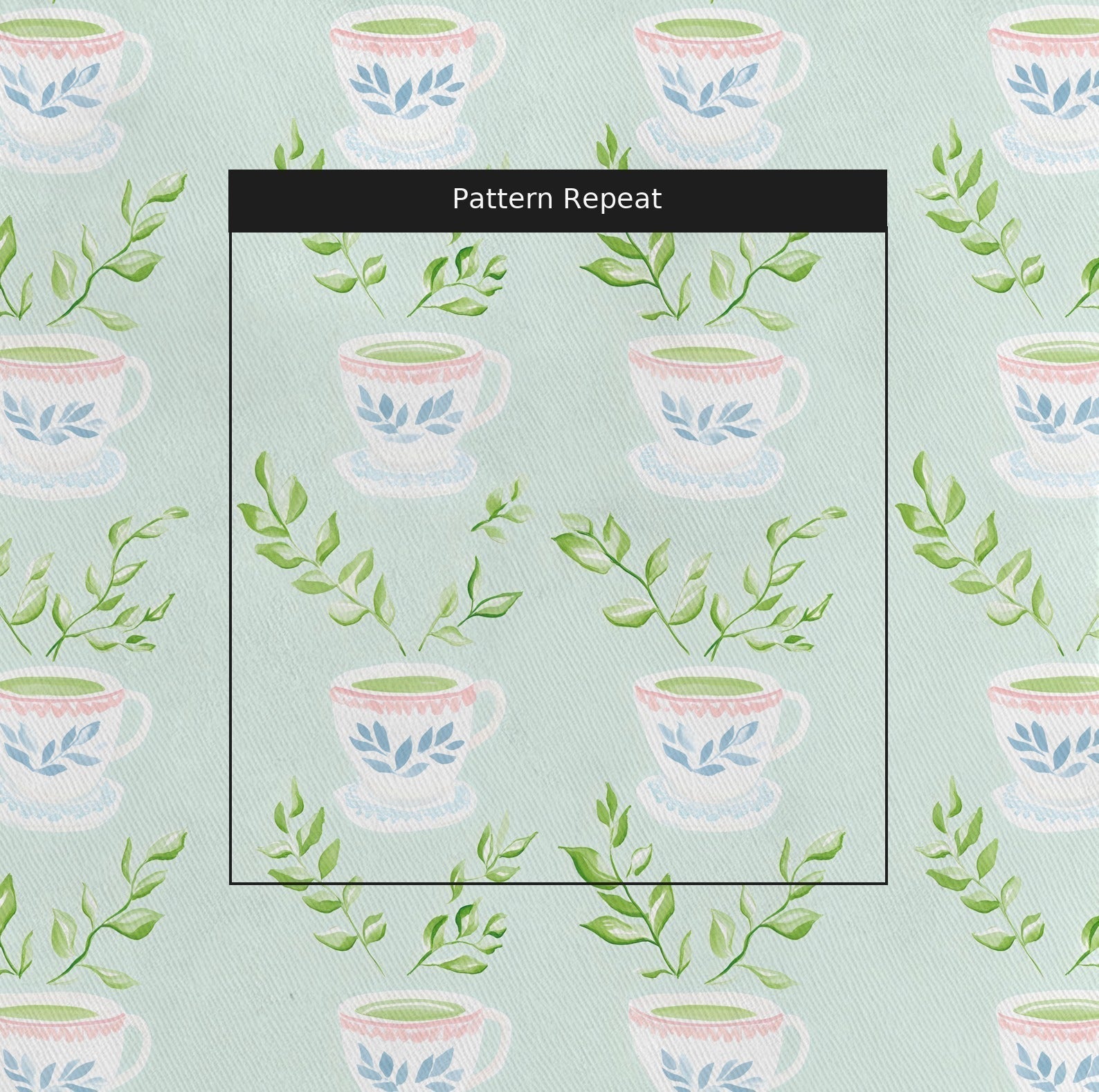 Love You So Matcha - Fabric - Benton Lane Home - Lemon Park