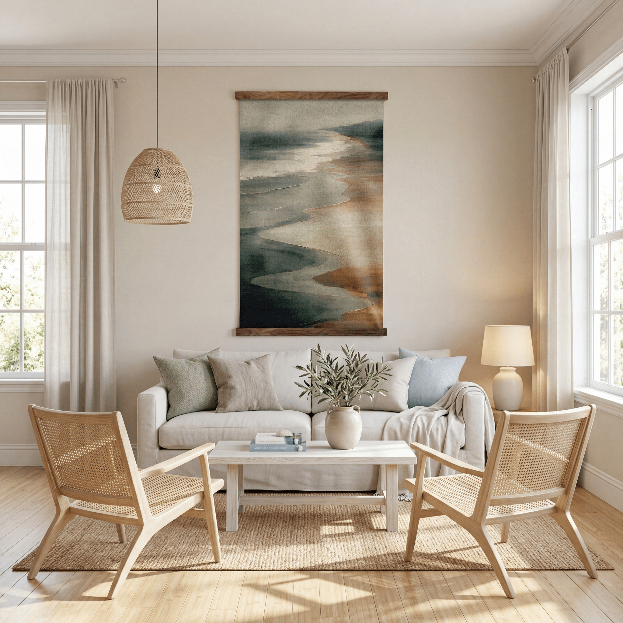 Low Tide - Tapestry - Benton Lane Home - Painted Paper