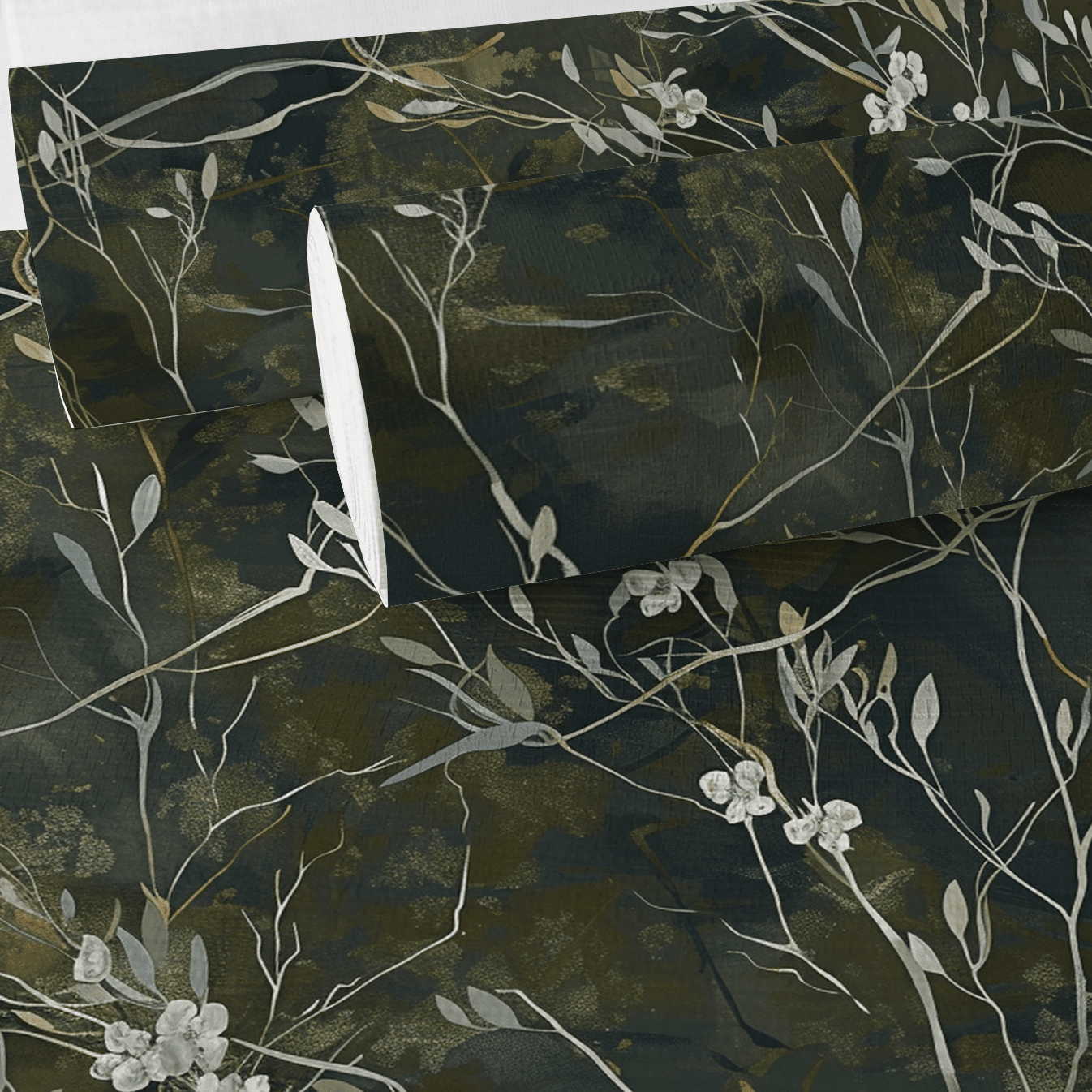 Lowland Reverie Faux Grasscloth Wallpaper - Painted Paper