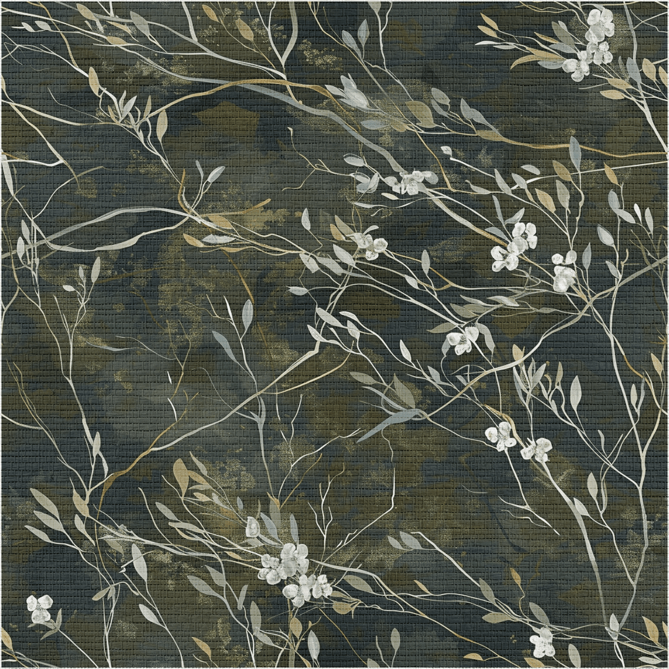 Lowland Reverie Faux Grasscloth Wallpaper - Benton Lane Home - Painted Paper