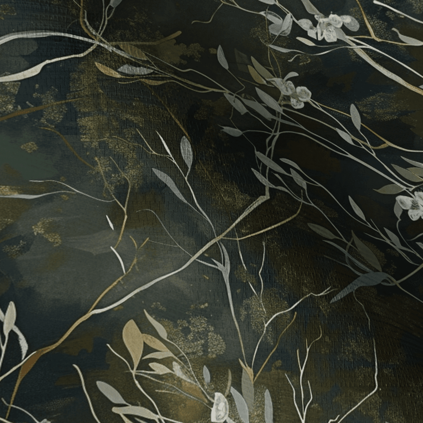Lowland Reverie Faux Grasscloth Wallpaper - Painted Paper