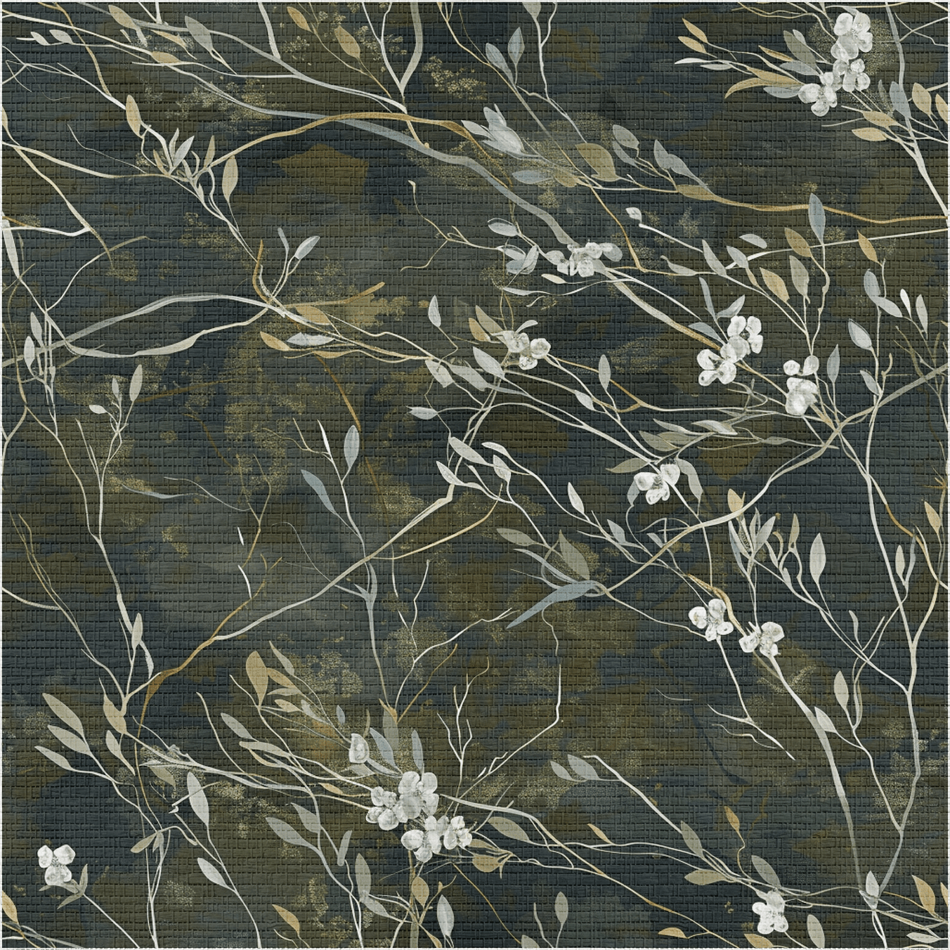 Lowland Reverie Faux Grasscloth Wallpaper - Painted Paper
