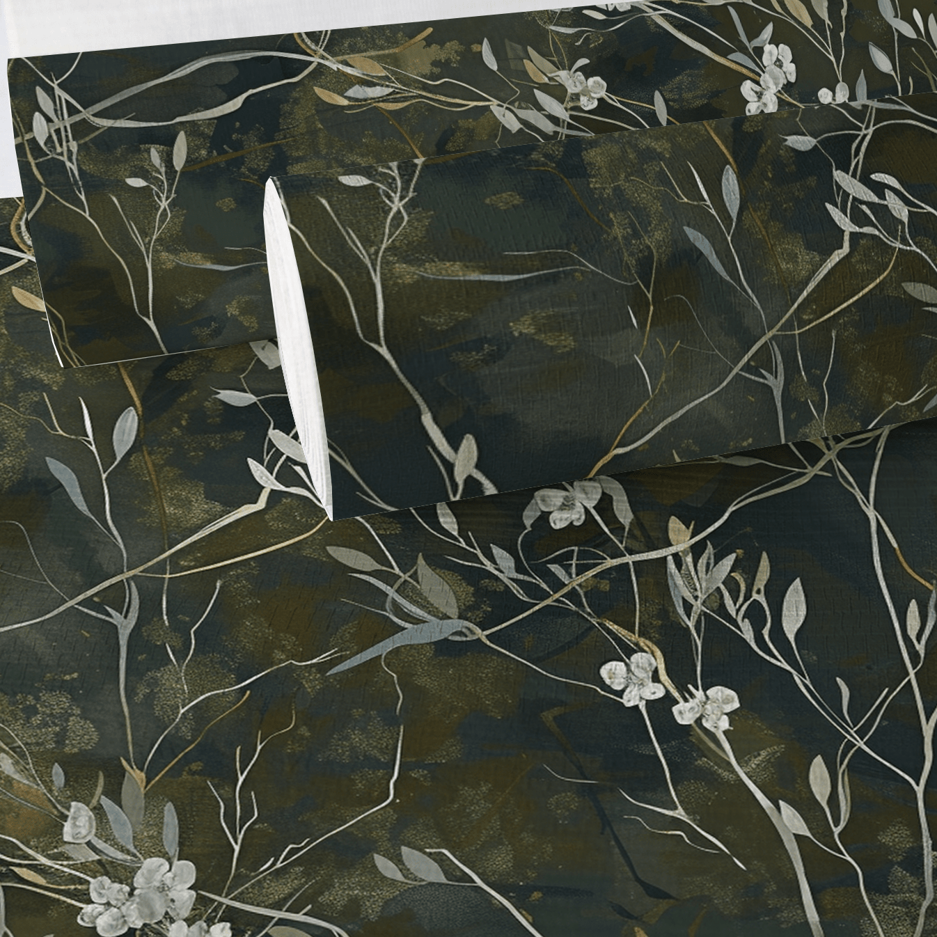 Lowland Reverie Faux Grasscloth Wallpaper - Painted Paper
