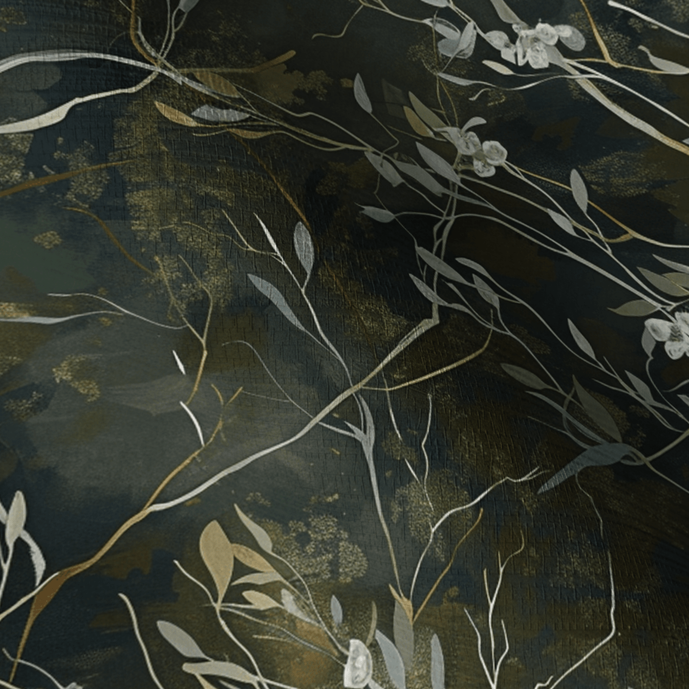 Lowland Reverie Faux Grasscloth Wallpaper - Painted Paper