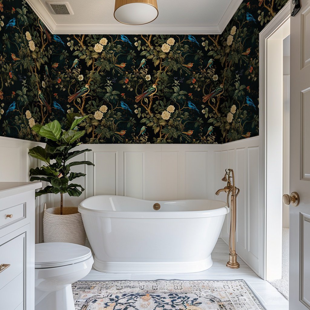 Luca Bloom Wallpaper - Benton Lane Home - Painted Paper