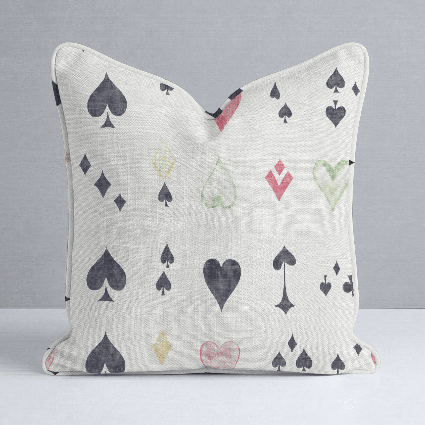 Luck of the Draw Throw Pillow - Benton Lane Home - Lemon Park