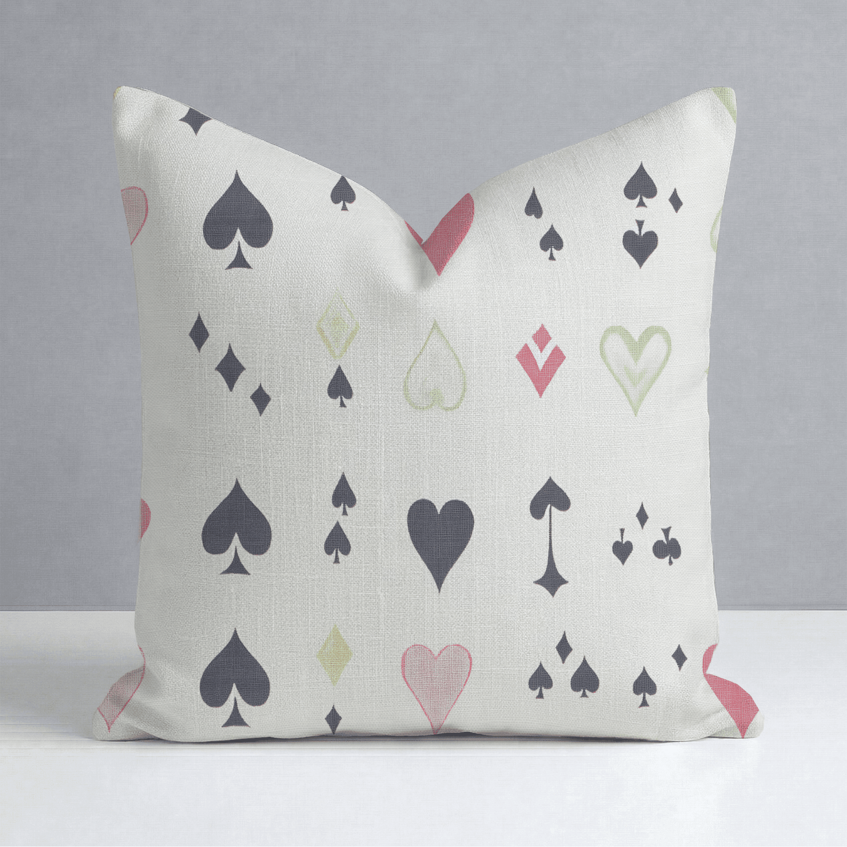 Luck of the Draw Throw Pillow - Benton Lane Home - Lemon Park