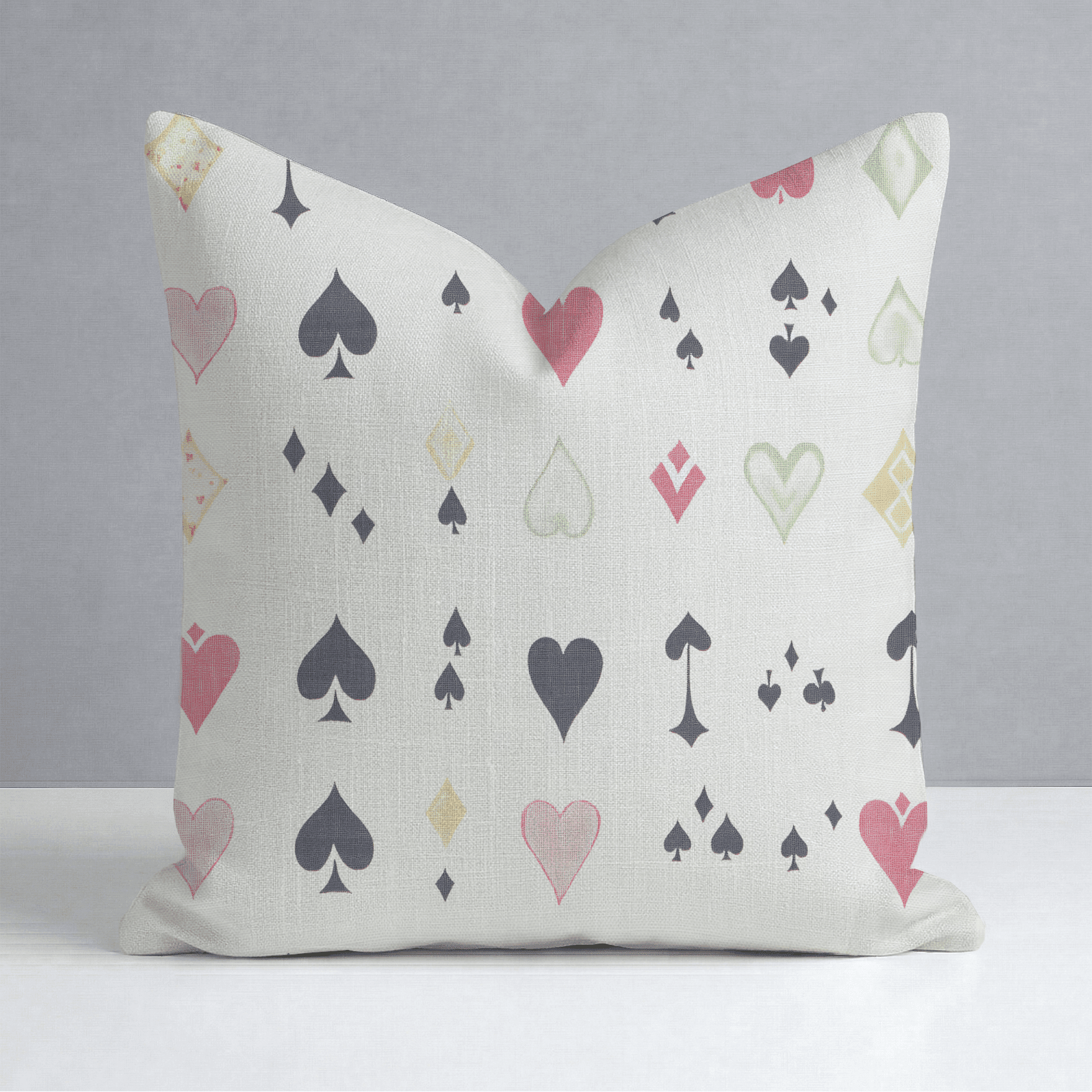 Luck of the Draw Throw Pillow - Benton Lane Home - Lemon Park