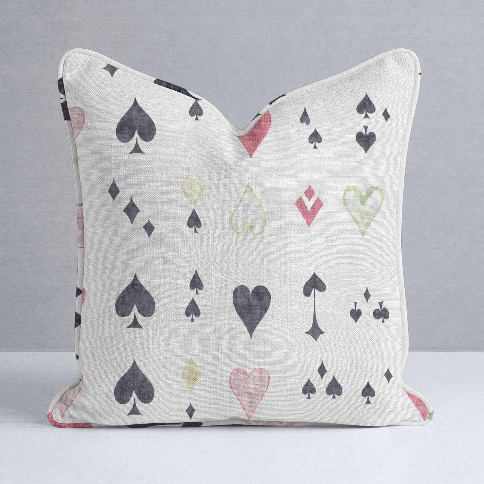 Luck of the Draw Throw Pillow - Benton Lane Home - Lemon Park