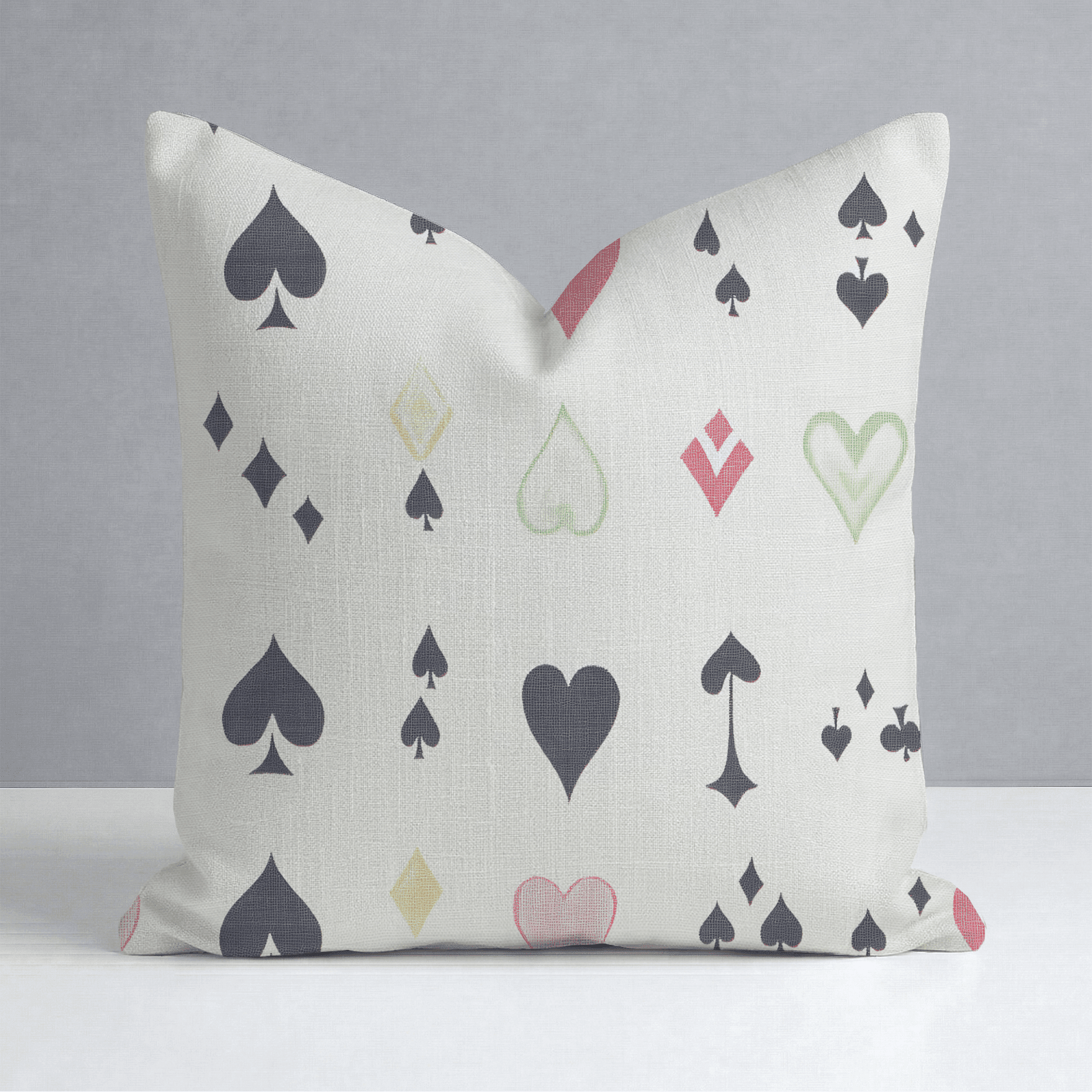 Luck of the Draw Throw Pillow - Benton Lane Home - Lemon Park