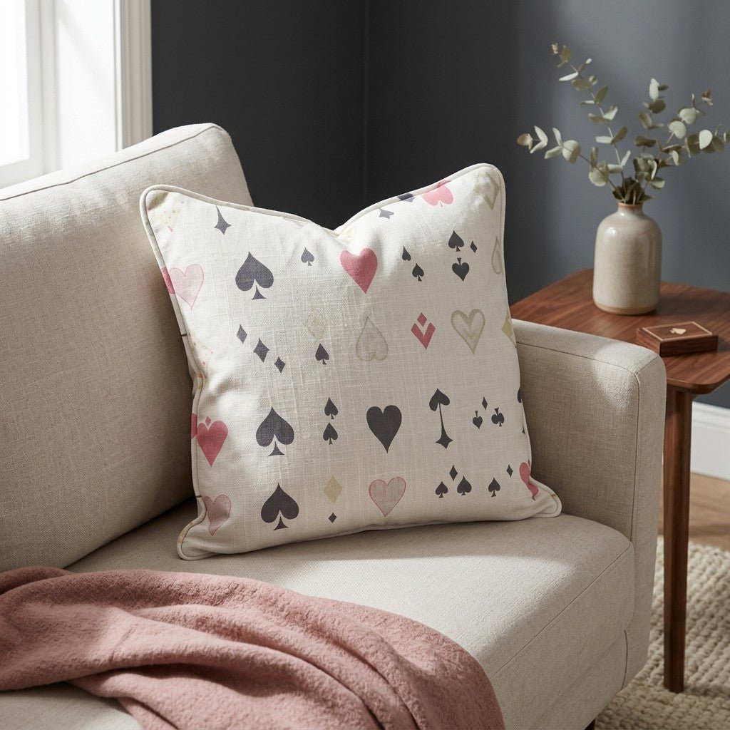 Luck of the Draw Throw Pillow - Benton Lane Home - Lemon Park