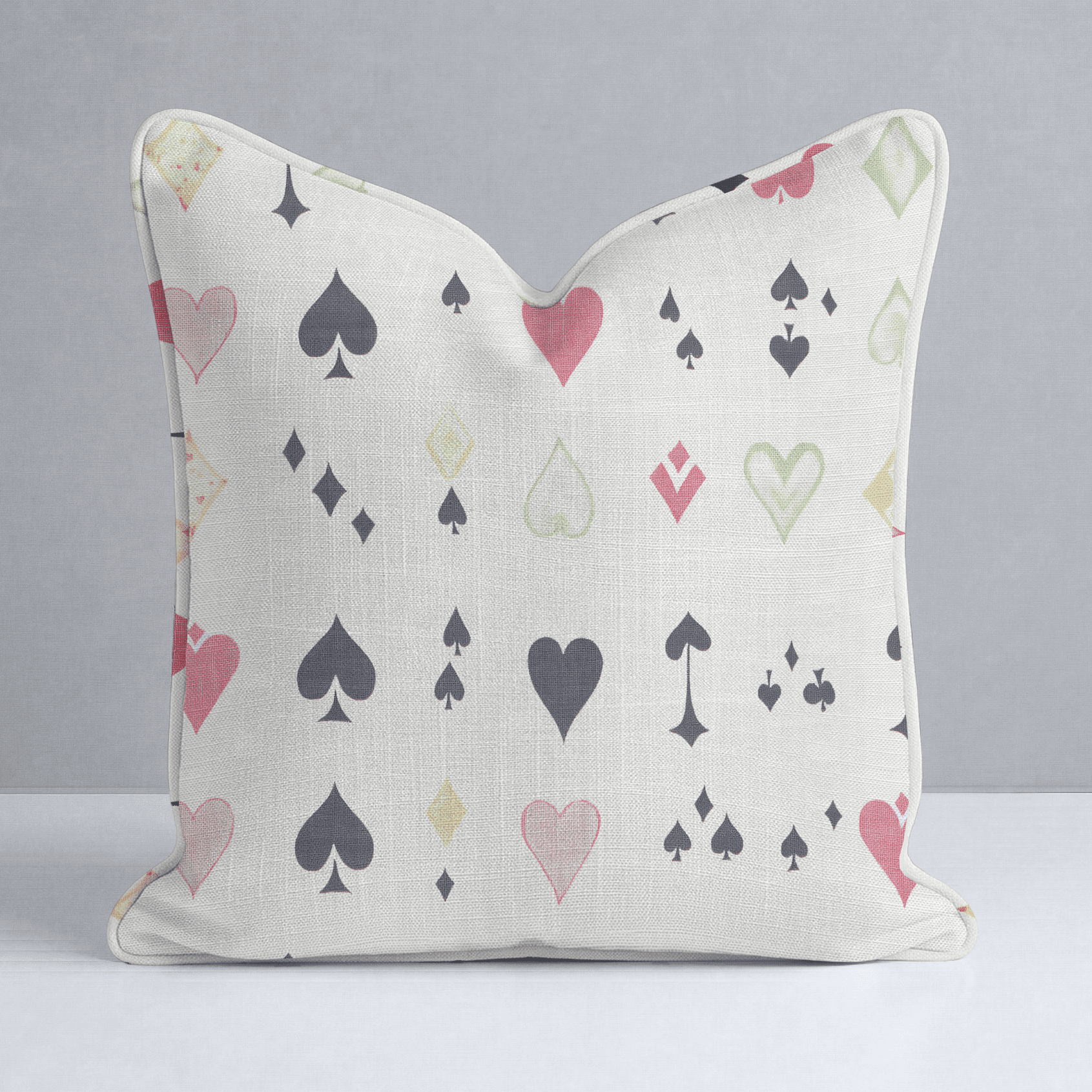 Luck of the Draw Throw Pillow - Benton Lane Home - Lemon Park