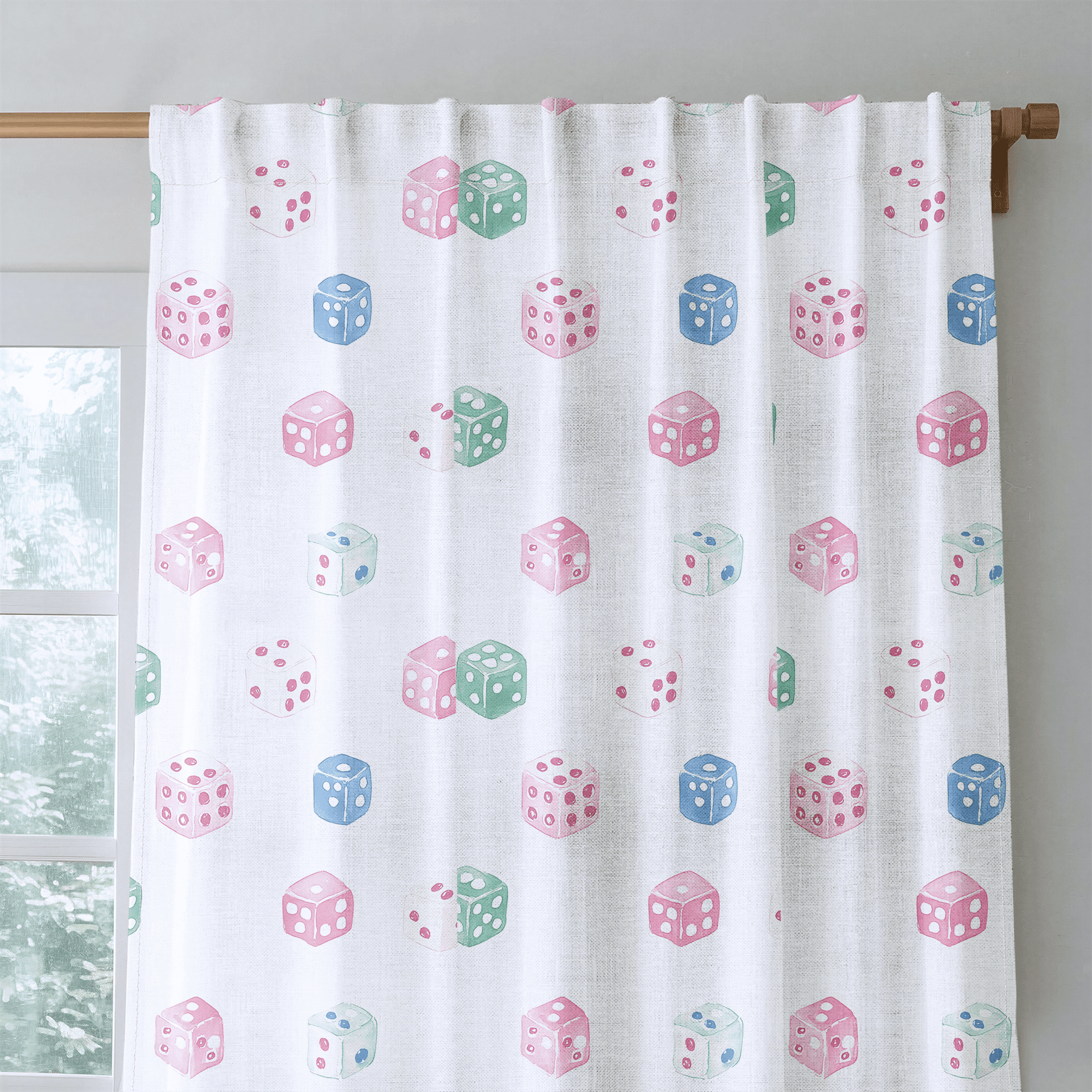 Lucky Dice - Drapery - Benton Lane Home - Lemon Park