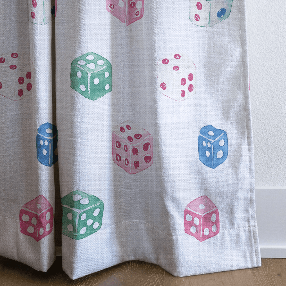 Lucky Dice - Drapery - Benton Lane Home - Lemon Park