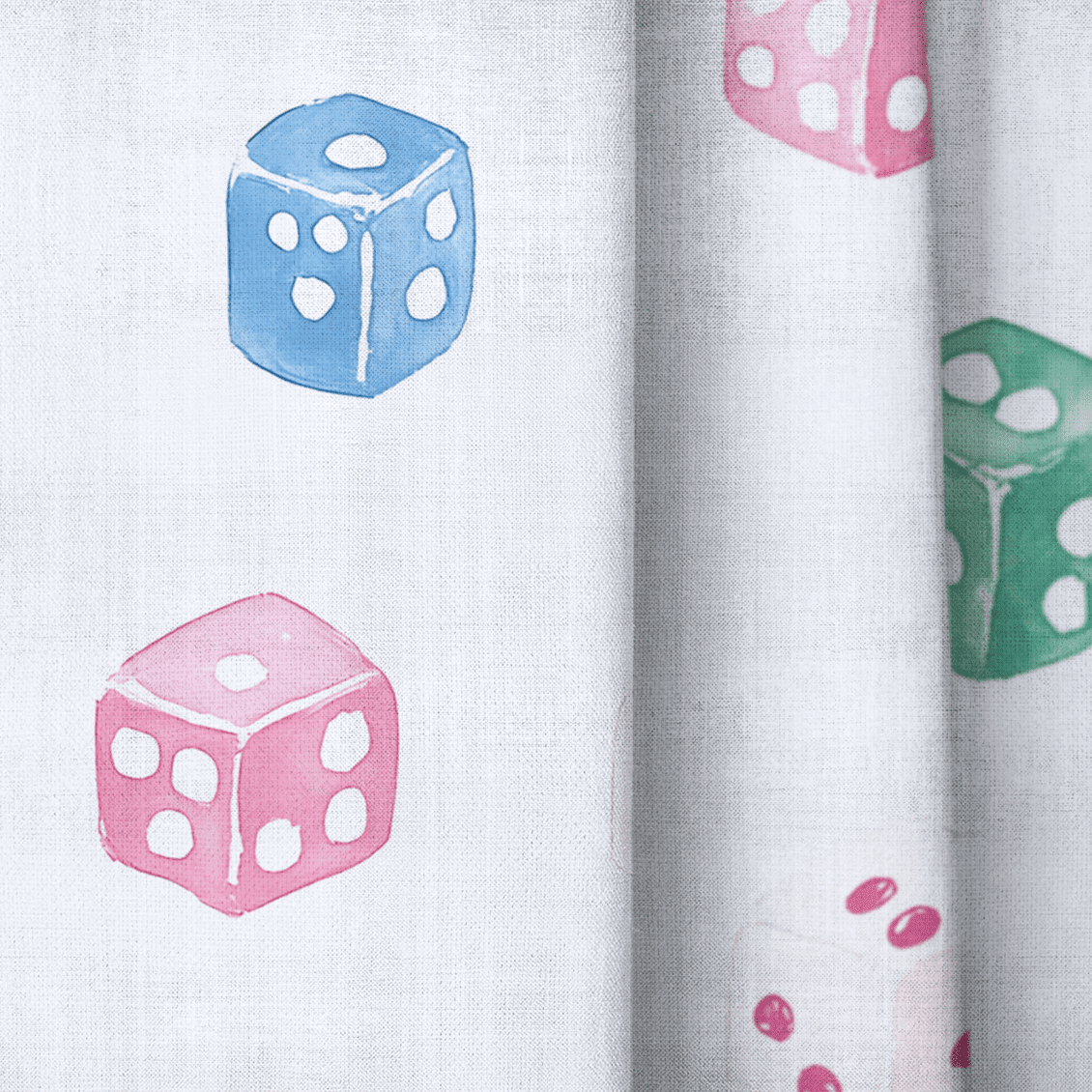 Lucky Dice - Drapery - Benton Lane Home - Lemon Park
