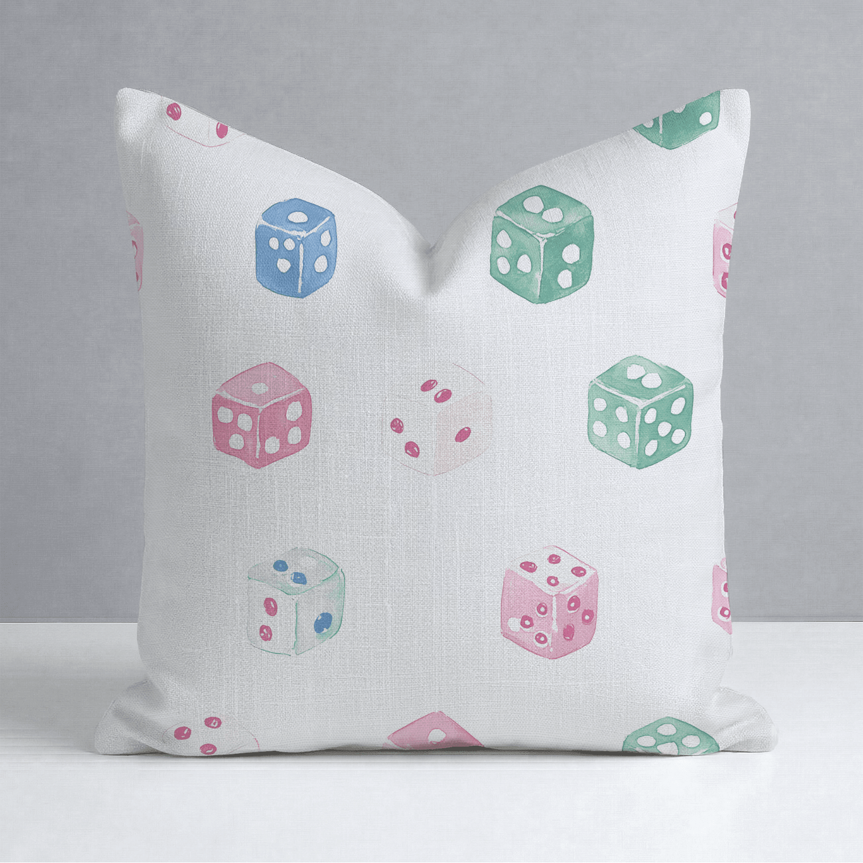 Lucky Dice Throw Pillow - Benton Lane Home - Lemon Park