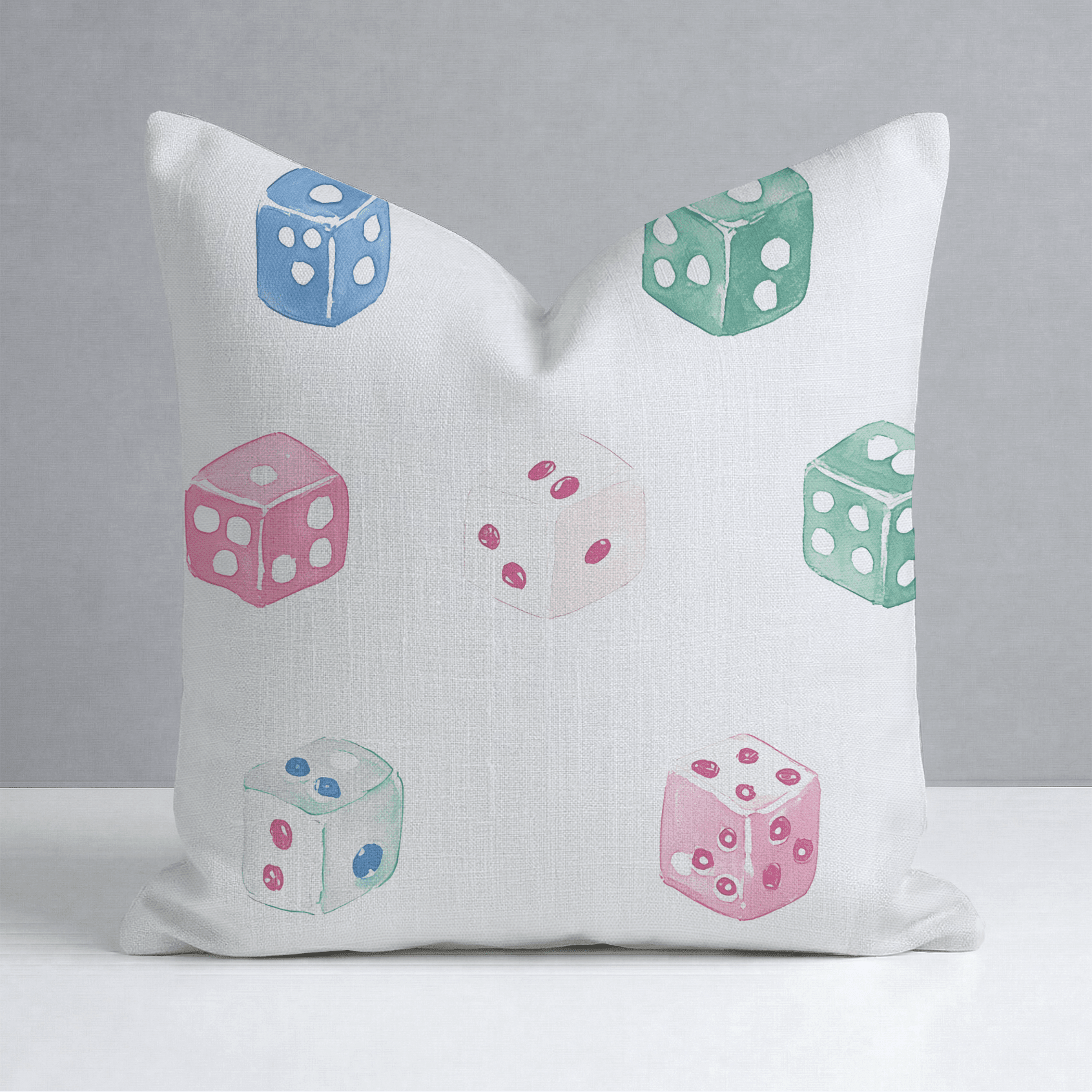 Lucky Dice Throw Pillow - Benton Lane Home - Lemon Park