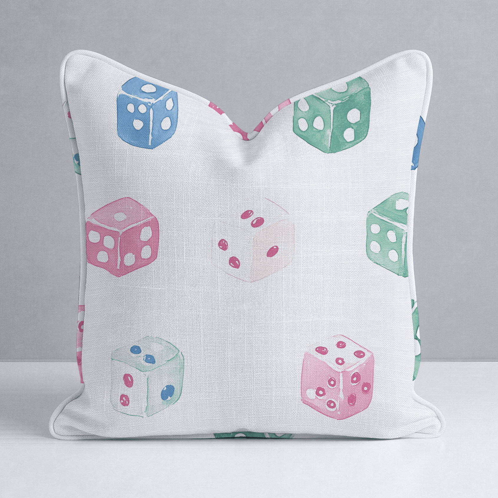 Lucky Dice Throw Pillow - Benton Lane Home - Lemon Park